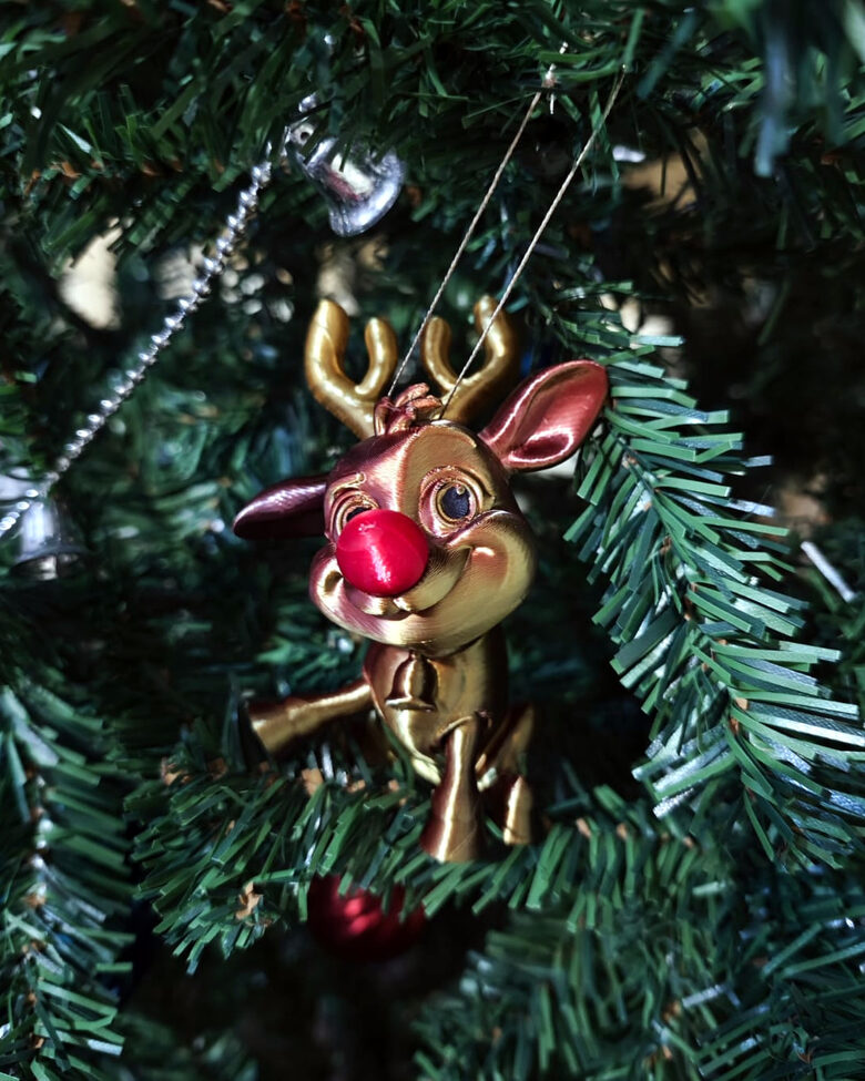 Eglītes rotājums - ziemeļbriedis Rūdolfs